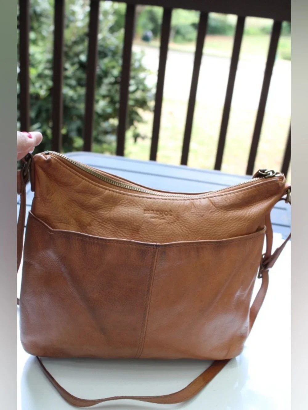 Margot leather cross body bag